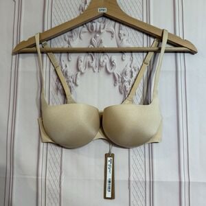 Skims Ultimate Push Up Balconette Bra In Sand Size 32B NWT $60